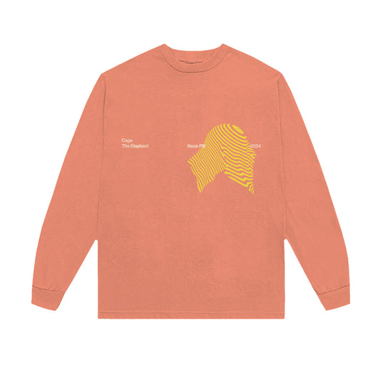 CAGE THE ELEPHANT TERRACOTTA ABSTRACT LONG SLEEVE