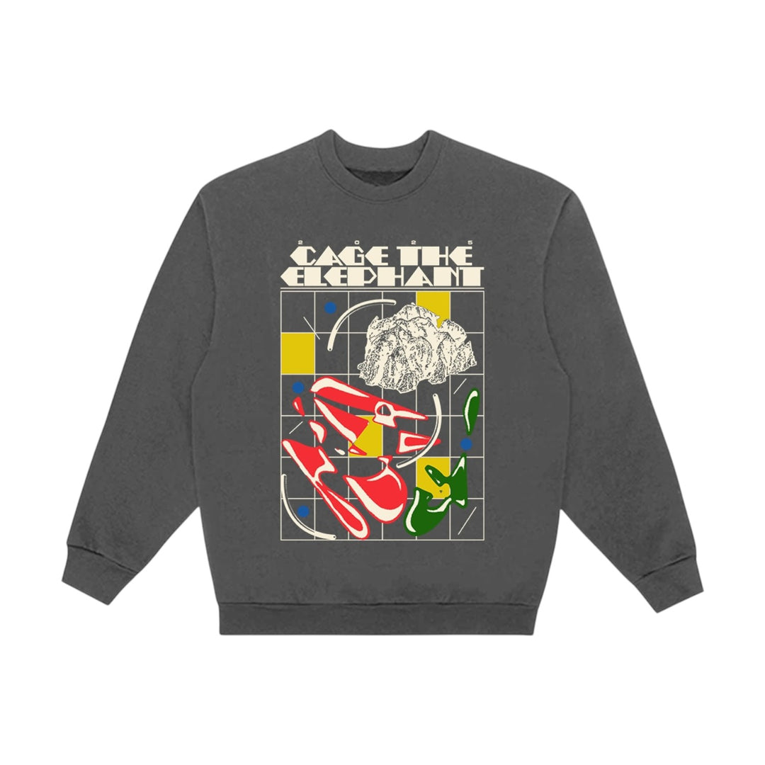 Abstract Checkered Tour Crewneck